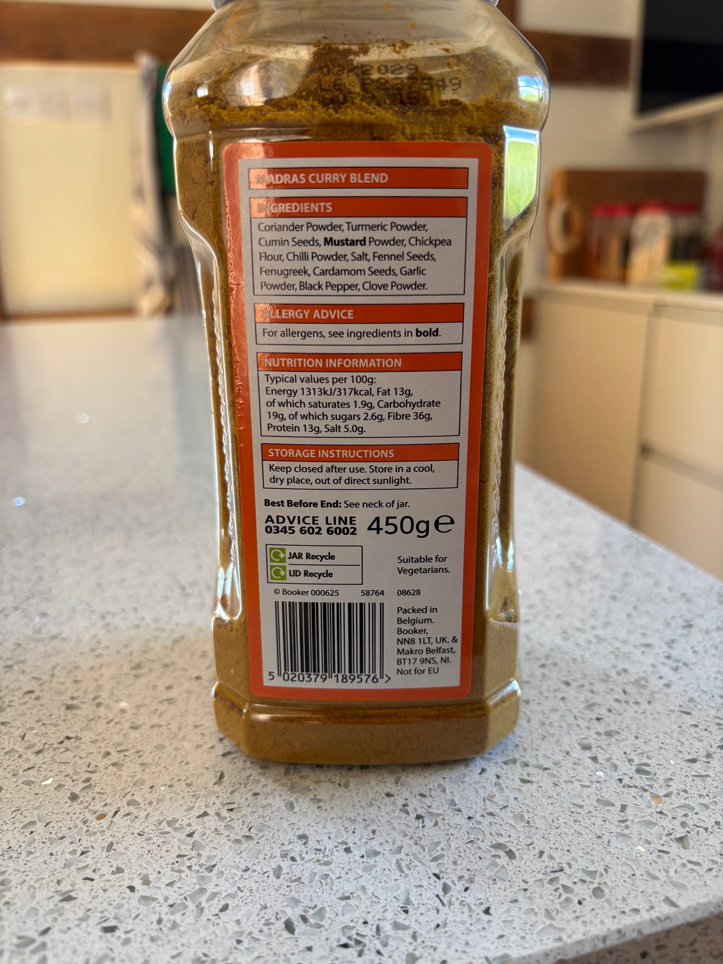 Chef’s Menu Mild Madras Curry Powder - 400g