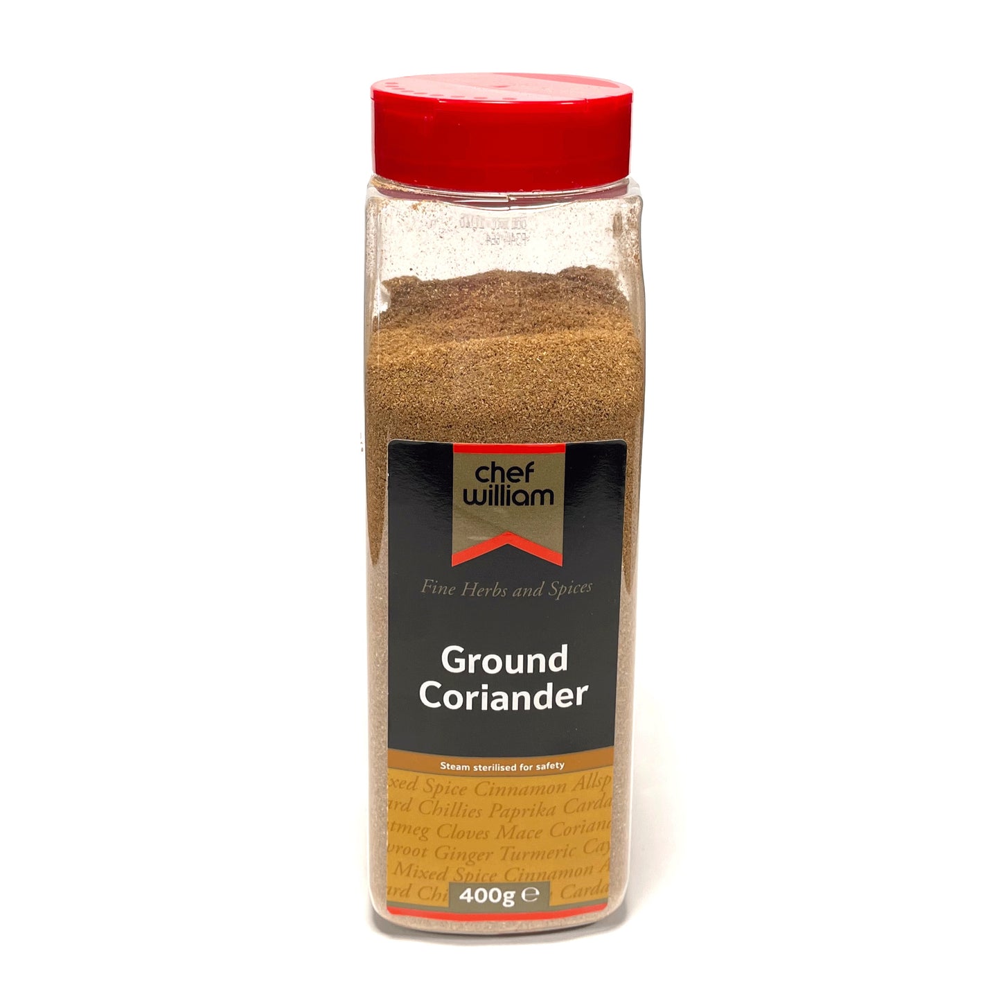 Chef William Ground Coriander Seeds 400g
