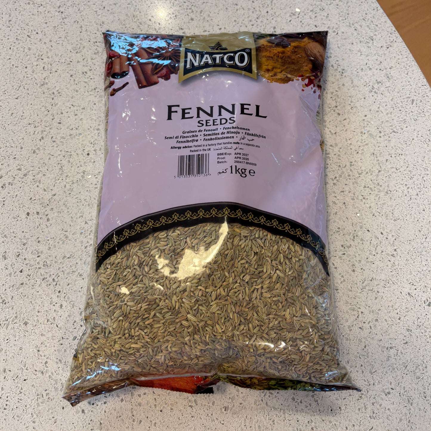 Natco Fennel Seeds - 1kg