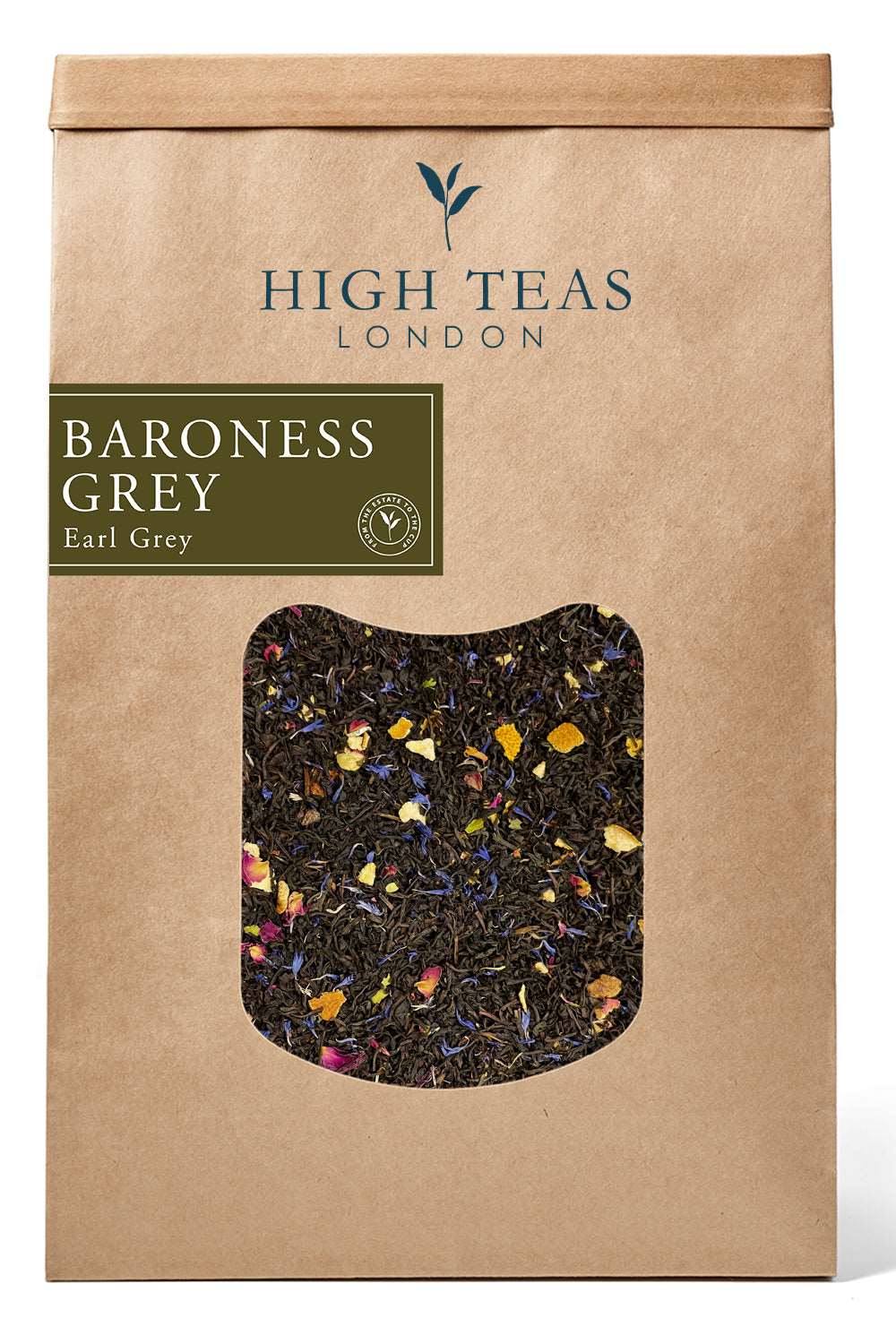 High Teas Baroness Grey Blend Loose Leaf Black Tea - Choice of Weight