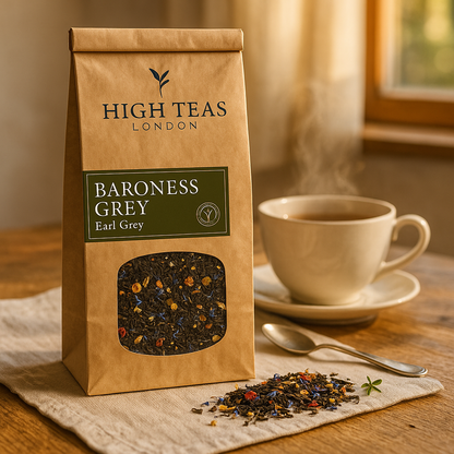 High Teas Baroness Grey Blend Loose Leaf Black Tea - Choice of Weight