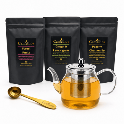 Camellios Herbal Loose Leaf Tea Selection - 3 Pack