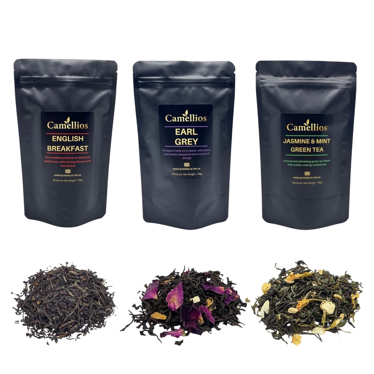 Camellios Premium Loose Leaf Tea Bundle - 3 Pack