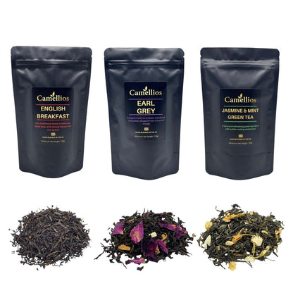 Camellios Premium Loose Leaf Tea Bundle - 3 Pack