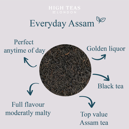 High Teas Assam Hunwal TGFOP1 2nd Flush Loose Leaf Black Tea - Choice of Weight