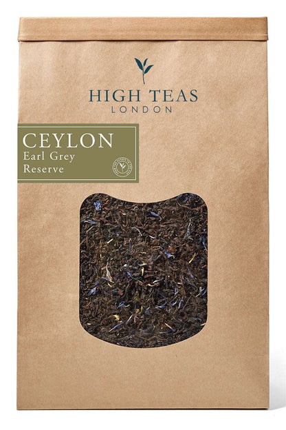 High Teas Earl Grey Reserve with Cornflowers Loose Leaf Black Tea - Choice of Weight