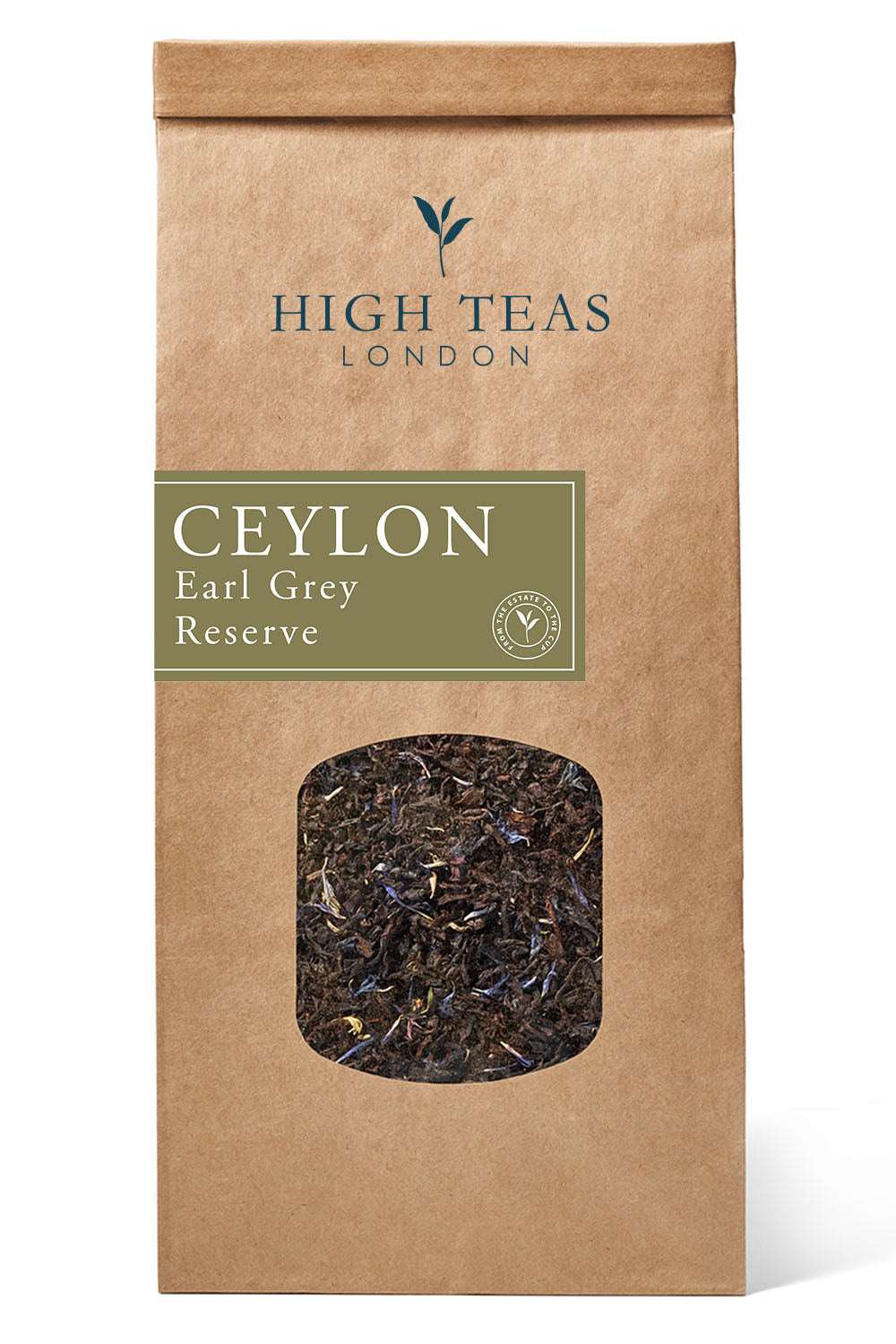 High Teas Earl Grey Reserve with Cornflowers Loose Leaf Black Tea - Choice of Weight