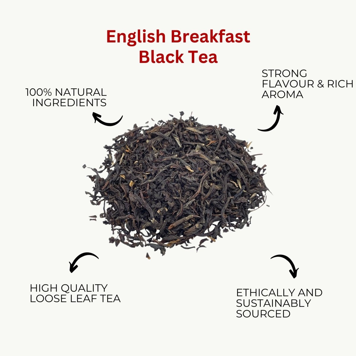 Camellios English Breakfast Loose Leaf Tea - Choice of Weight