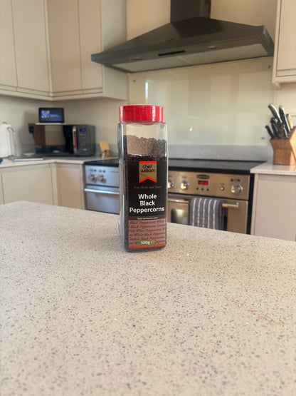 Chef William Whole Black Peppercorns - 500g