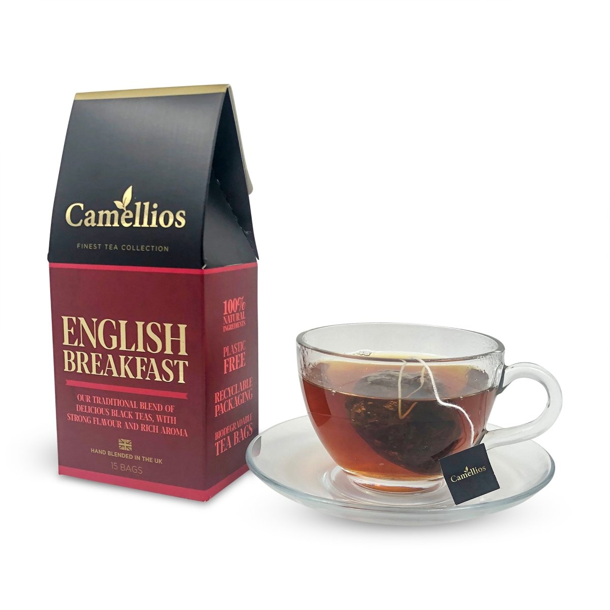 Camellios English Breakfast Tea Bags - Choice of Quantity