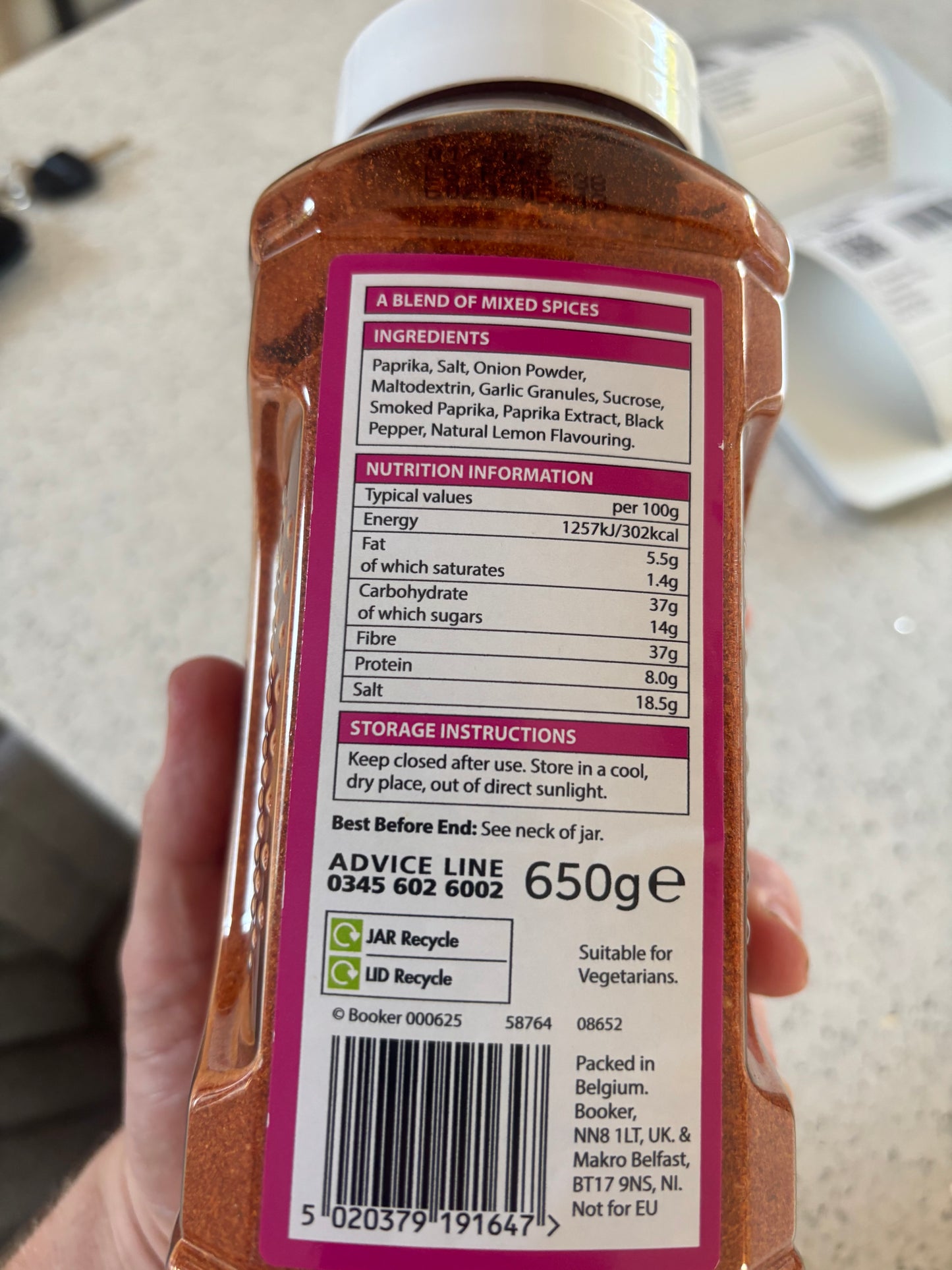 Chef's Menu Chip Seasoning - 650g