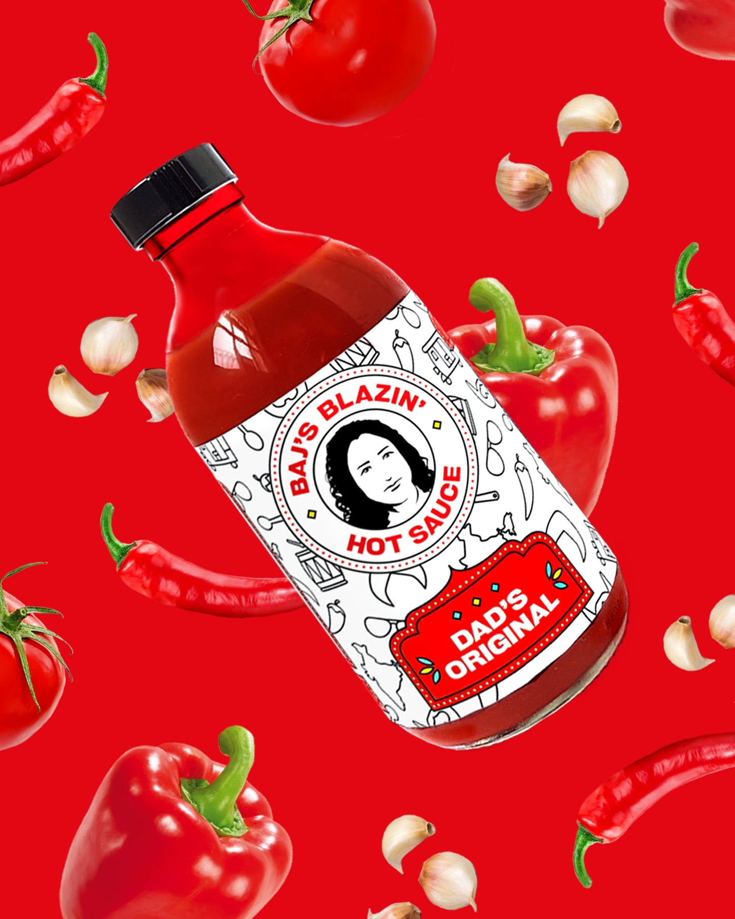 Baj's Blazin' Hot Sauce Dad's Original - 300ml