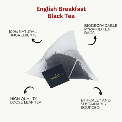 Camellios English Breakfast Tea Bags - Choice of Quantity