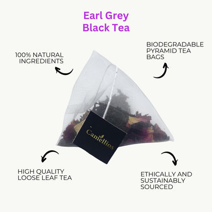 Camillios Earl Grey Tea Bags- Choice of Quantity