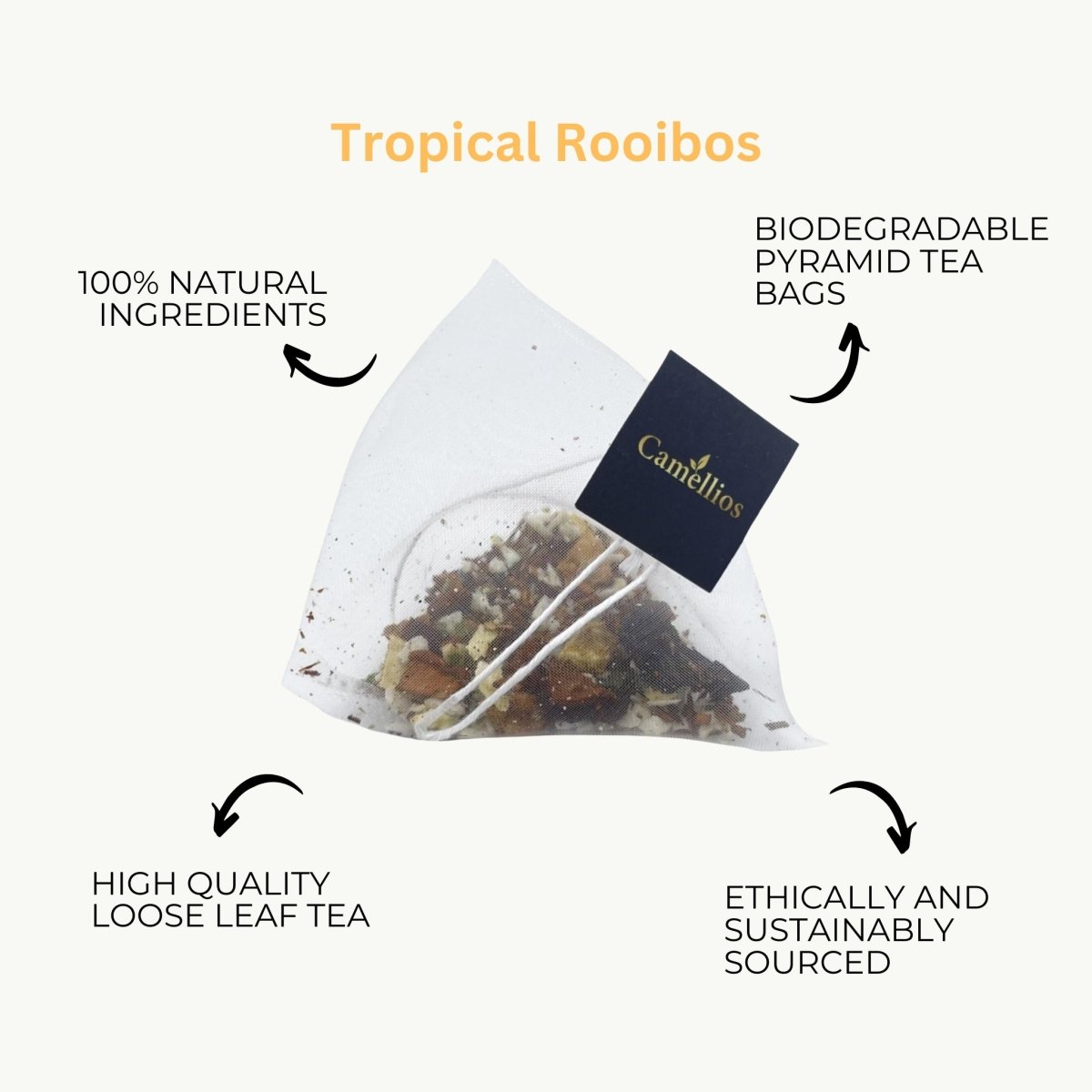 Camellios Tropical Rooibos Tea Bags - Choice of Quantity