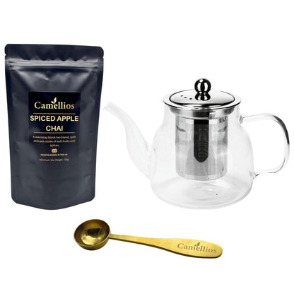 Camellios Loose Leaf Tea Set Inc. Teapot & Accessories - Choice of Tea