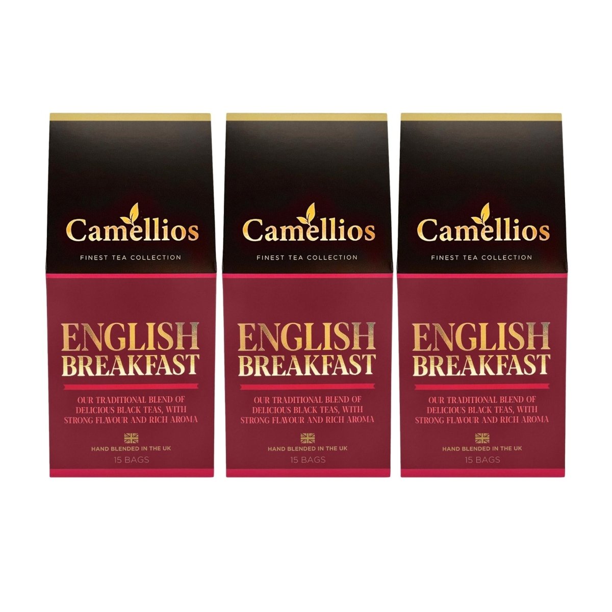 Camellios English Breakfast Tea Bags - Choice of Quantity