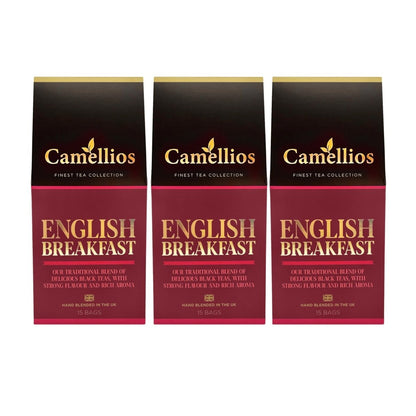 Camellios English Breakfast Tea Bags - Choice of Quantity