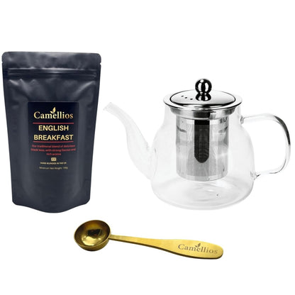 Camellios Loose Leaf Tea Set Inc. Teapot & Accessories - Choice of Tea