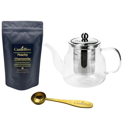 Camellios Loose Leaf Tea Set Inc. Teapot & Accessories - Choice of Tea