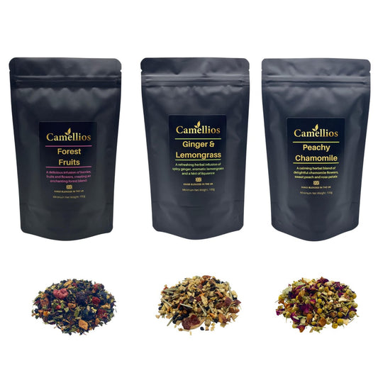 Camellios Herbal Loose Leaf Tea Selection - 3 Pack