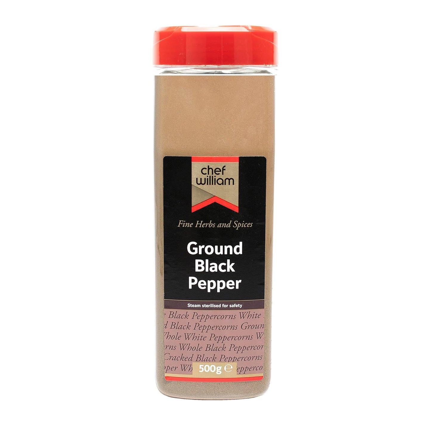 Ground Black Peppercorns 500g