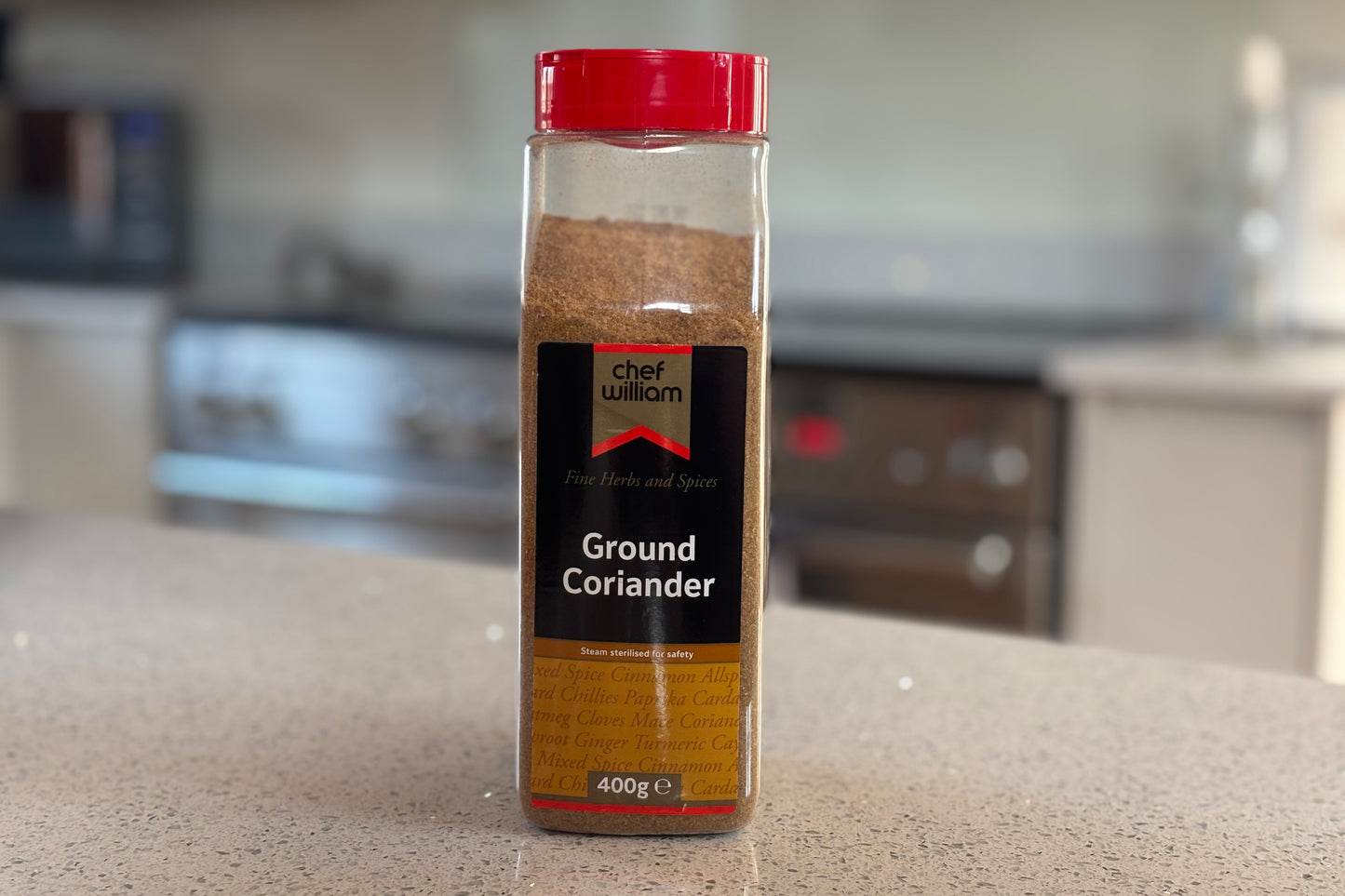 Chef William Ground Coriander Seeds 400g