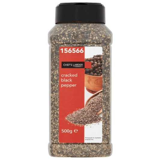 Chef's Larder Cracked Black Peppercorns - 500g