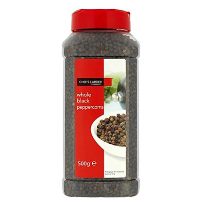 Chef's Larder Whole Black Peppercorns - 500g